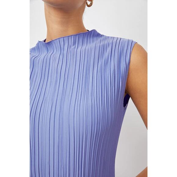 Rails Wakely Striped Sleeveless Midi Dress In Jewel Periwinkle Size Large - Picture 3 of 10
